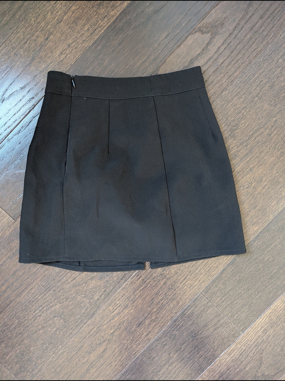 Sleek Black Mini Skirt - Tailored A-Line